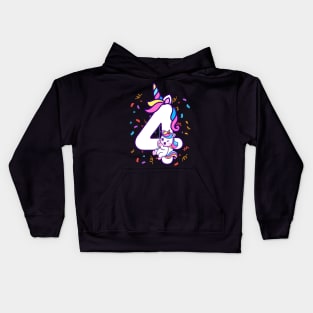 Cute Birthday Unicorn Kids Hoodie